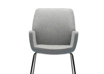 bindu chair with gray cushion