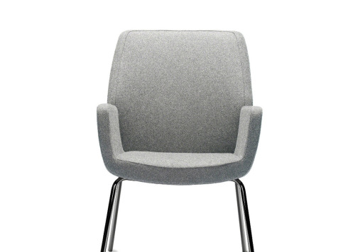 bindu chair with gray cushion