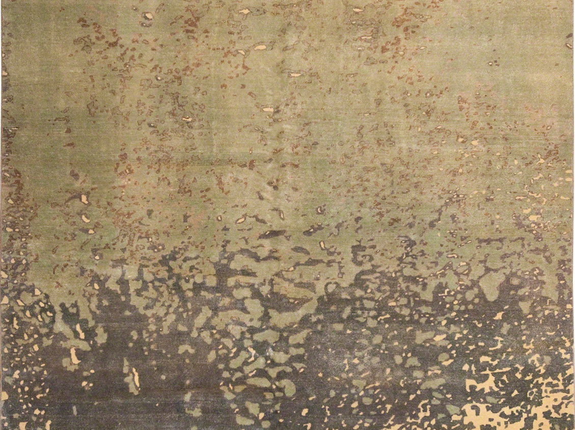 Tan and gray rug by ARZU