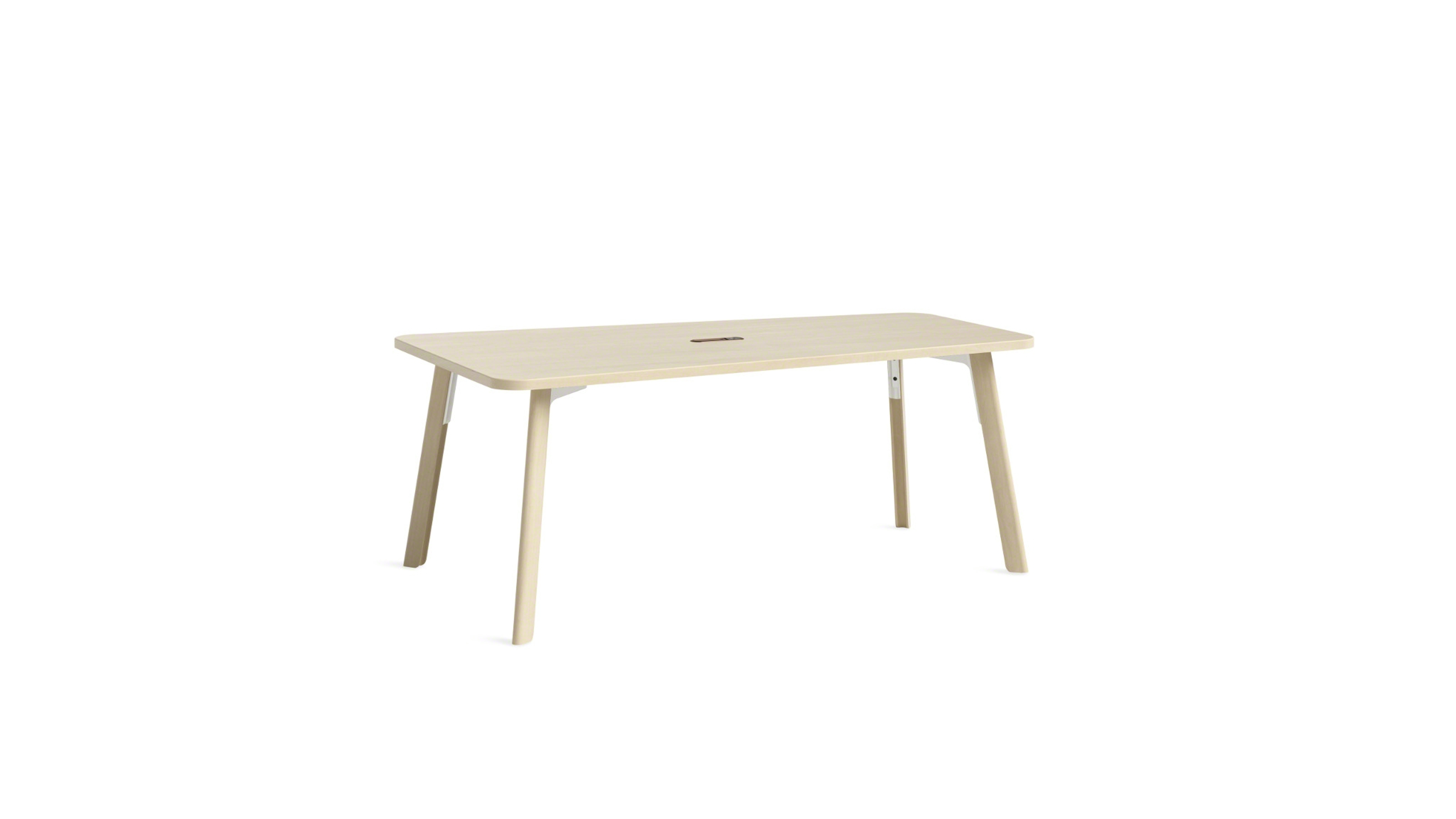 wood table with rounded corners