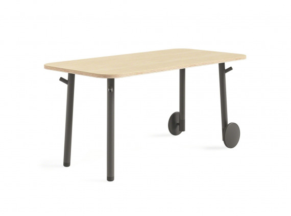 desk height slim table