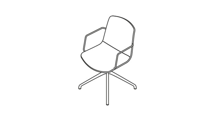 wire frame guest chairs