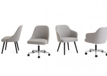 Gray West Elm Work Sterling chairs 4