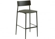 On white image of Simple Stool all in black