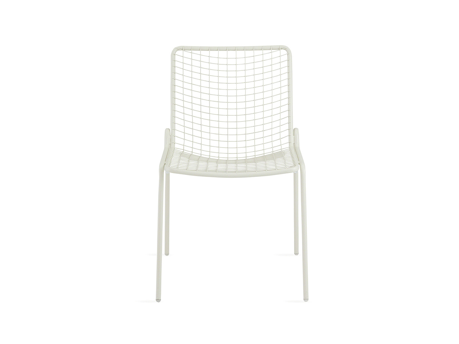 White Coalesse EMU Rio Armless Chair on white background