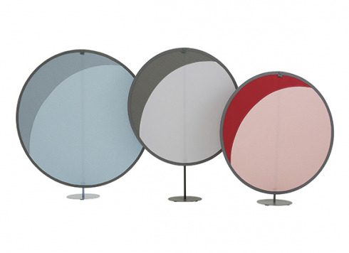 on white image of three different boundary tent screens