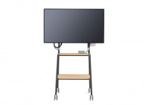 front view of a flex media cart