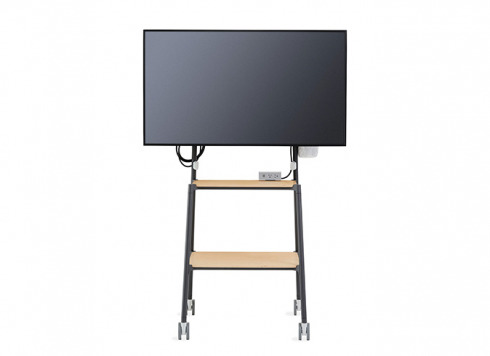 front view of a flex media cart