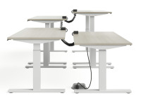 4 benches connected