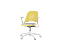 on white image of a yellow bixby office chair