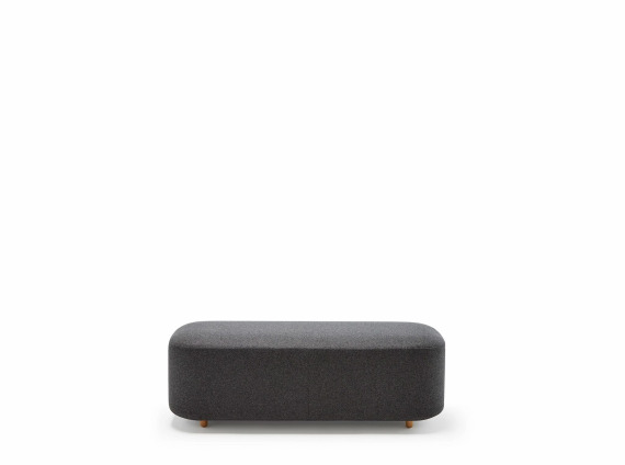 Common bench by Viccarbe, high-density foam, great for configurations