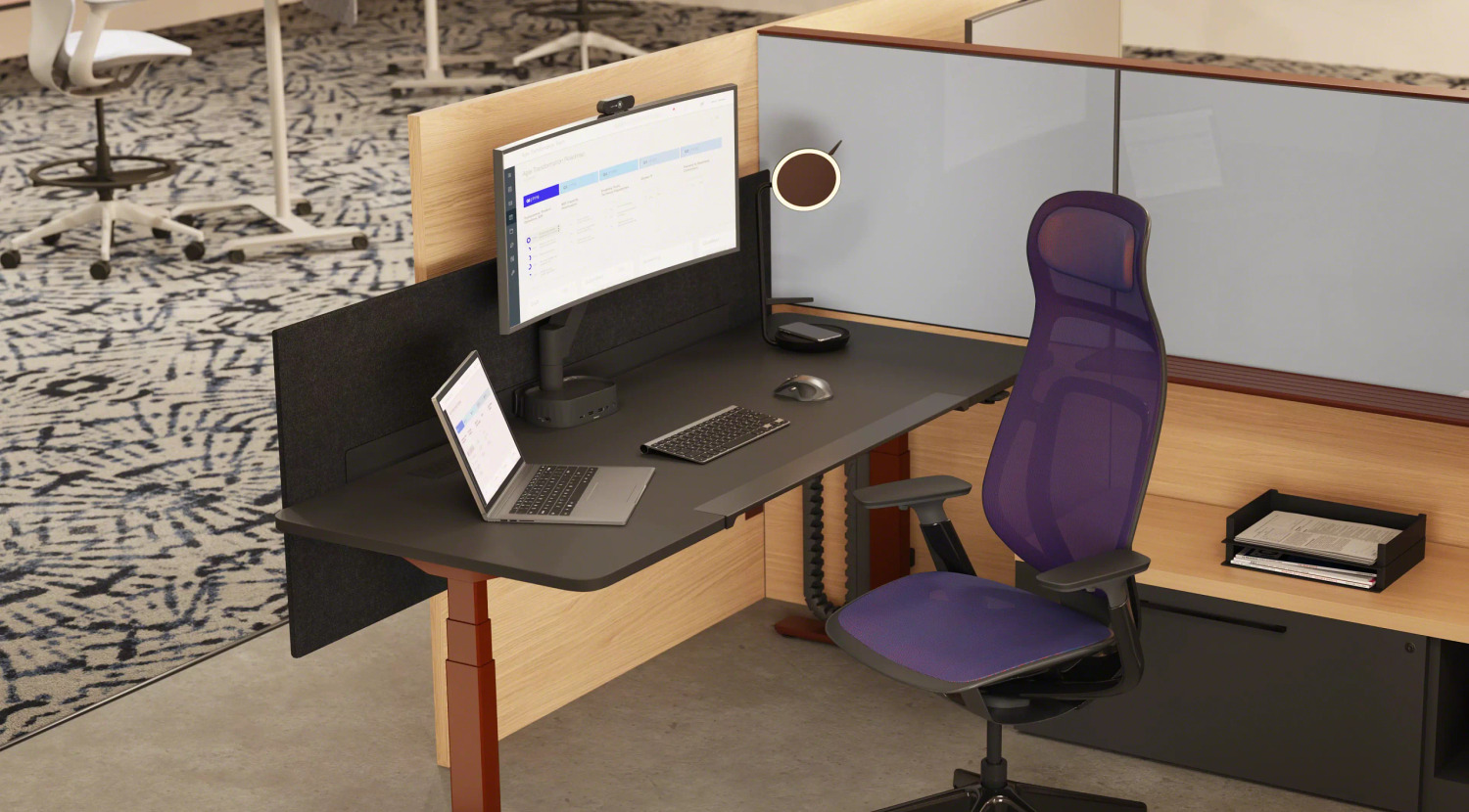 Migration Pro with Boost with a computer over it.