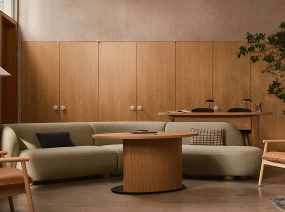 waverly collection sofa and table